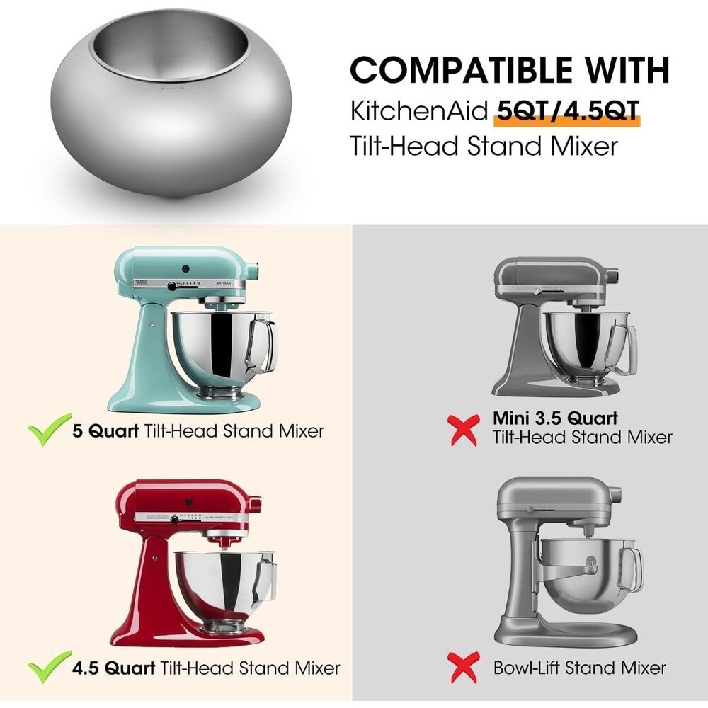 💥New Aieve Snack Coater Compatible with KitchenAid Tilt-Head Stand Mixer - Picture 4 of 8